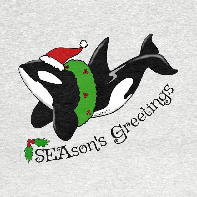 Season's Greetings Killer Whale by HonuHoney